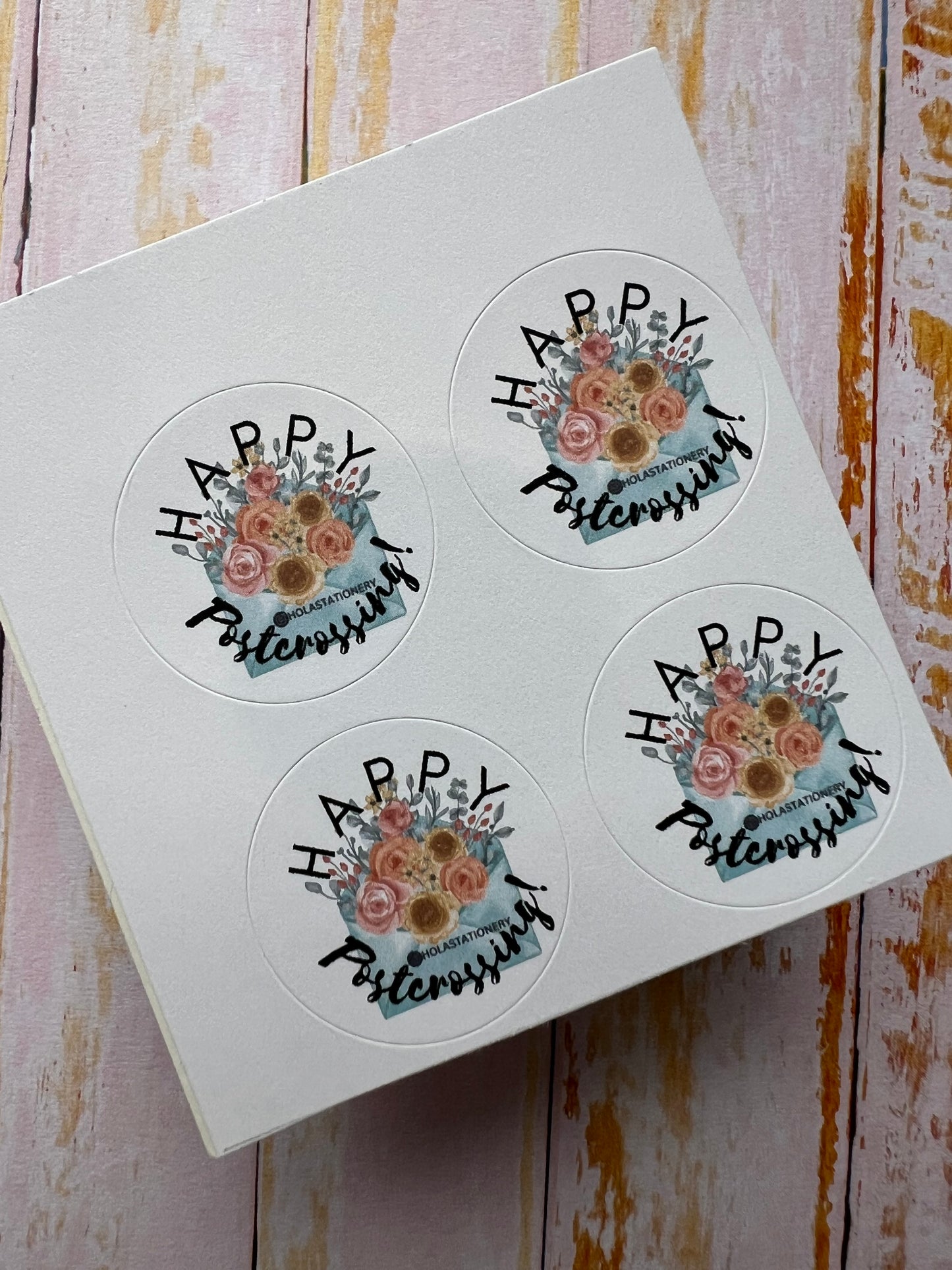 Happy Postcrossing Stickers